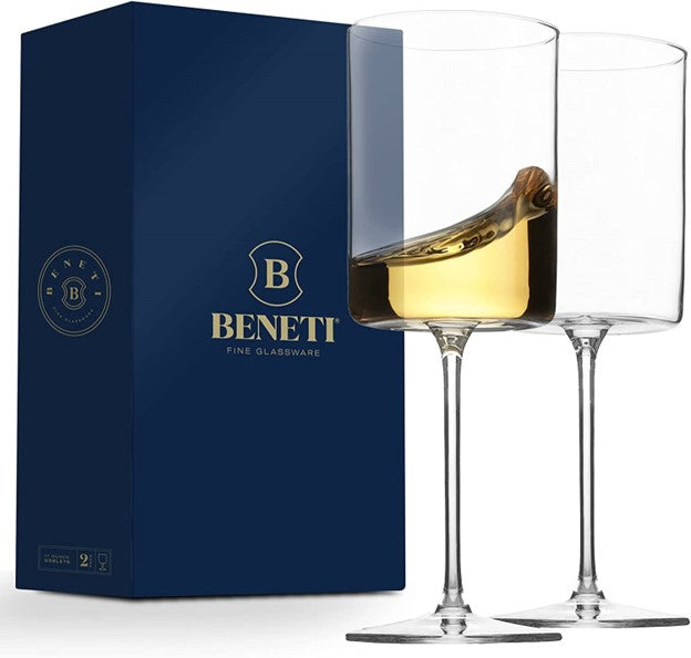 BENETI Premium Stemless Wine Glass