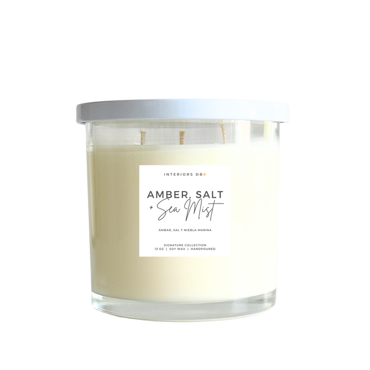 Amber, Salt & Sea Mist Soy Candle