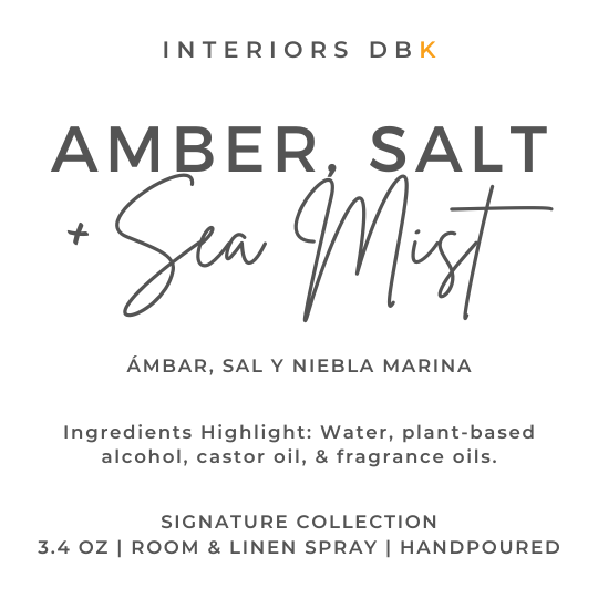 Amber, Salt & Sea Mist Room and Linen Spray