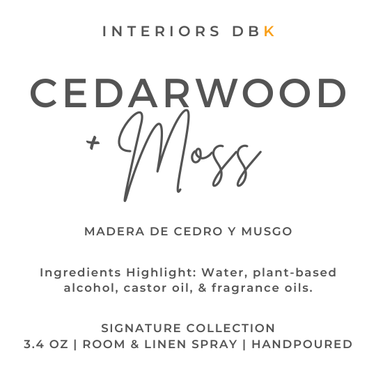 Cedarwood & Moss Room and Linen Spray