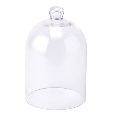 Glass Cloche Candle Cover, Front View