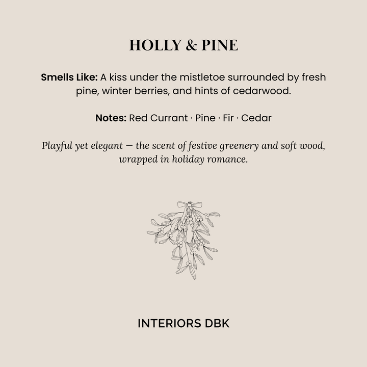 Holly & Pine Soy Candle