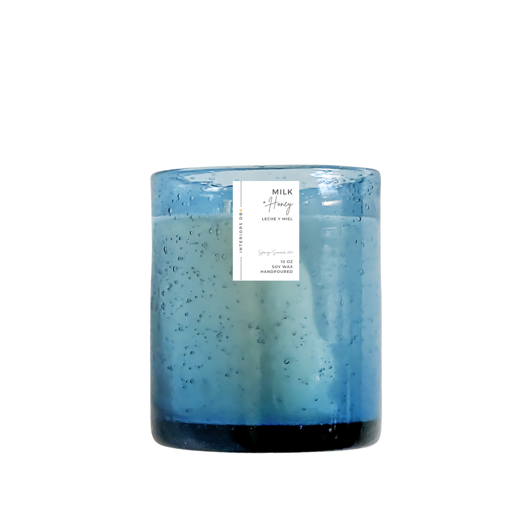 Milk and Honey Soy Candle Front View