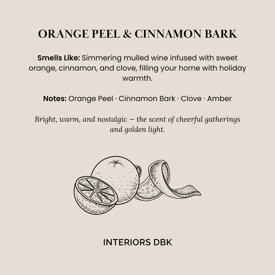Orange Peel & Cinnamon Bark Soy Candle