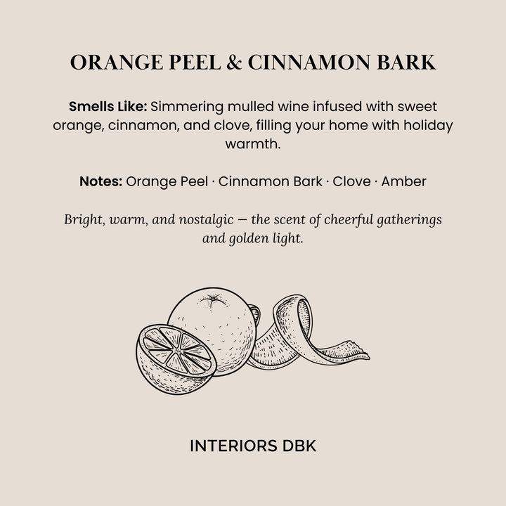 Orange Peel & Cinnamon Bark Soy Candle