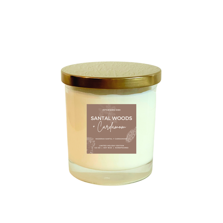 Santal Woods & Cardamom Soy Candle