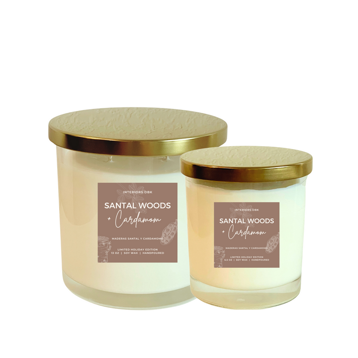 Santal Woods & Cardamom Soy Candle