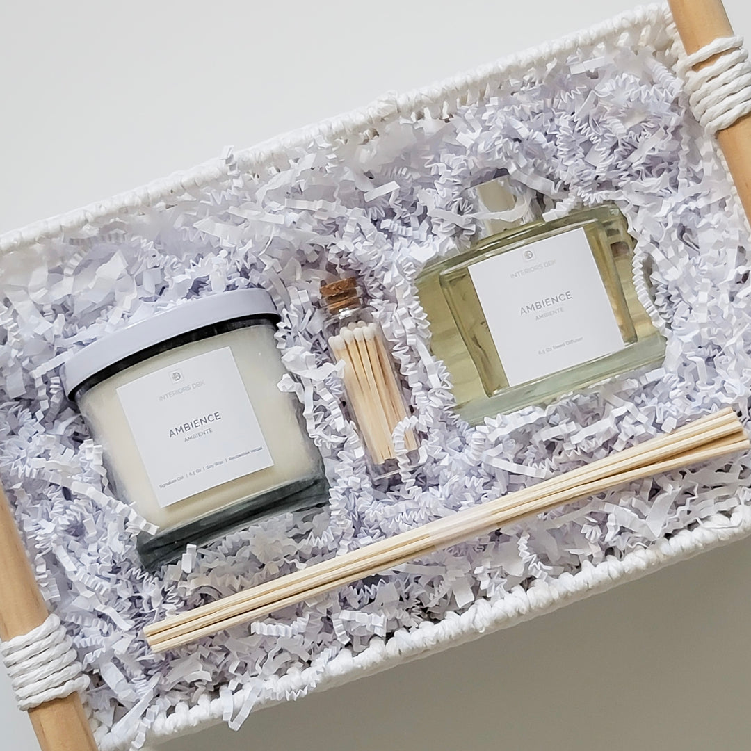 Candle and Diffuser Gift Set, Basket Gift Set,Detail View