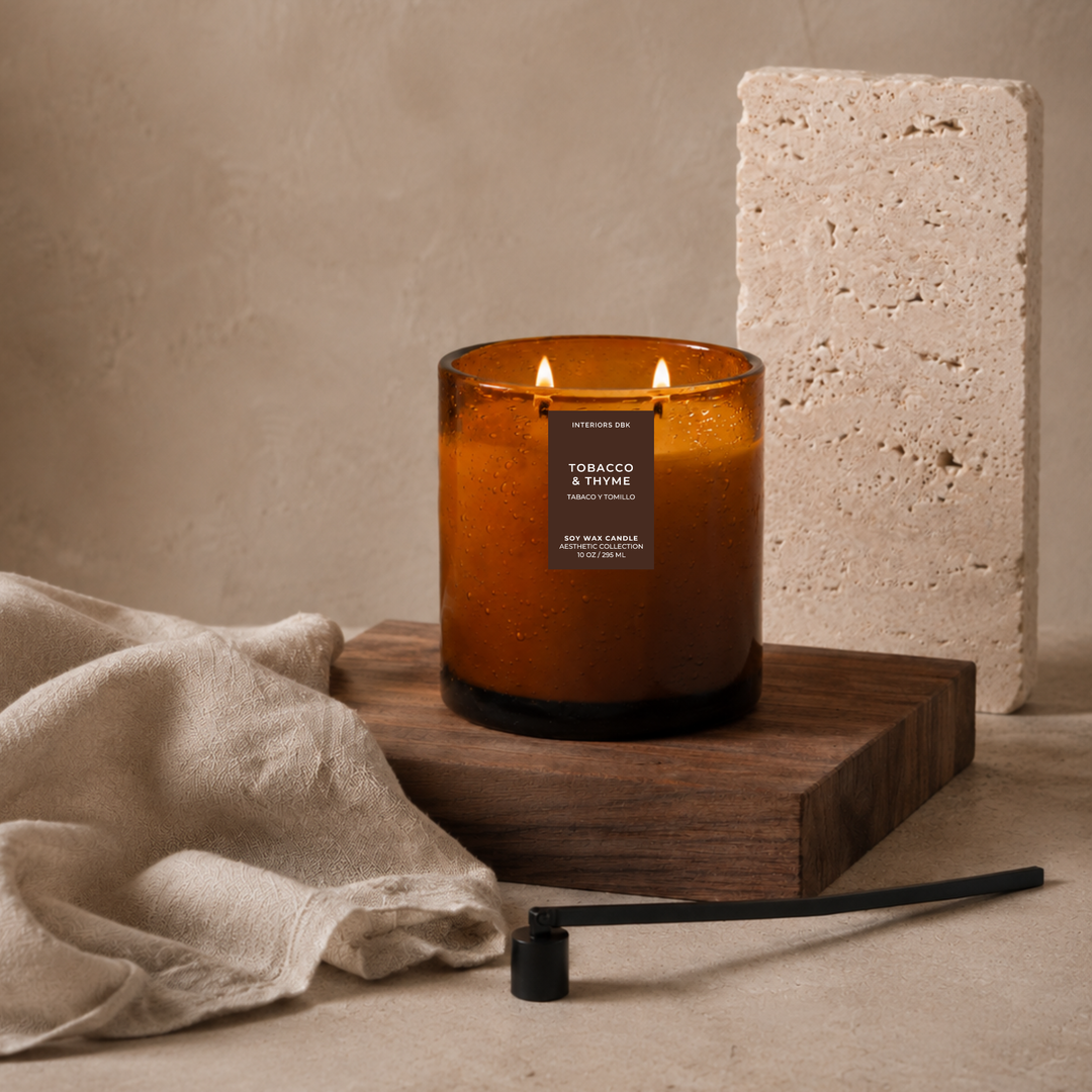 Tobacco &amp; Thyme Soy Candle | Fall Fragrance