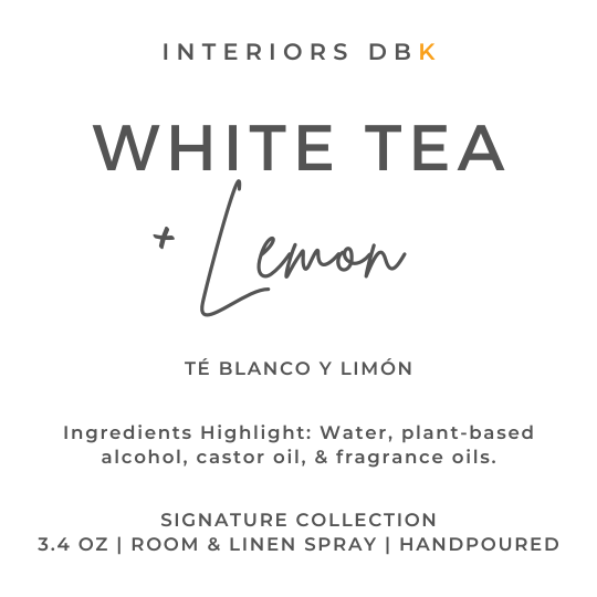 White Tea & Lemon Room and Linen Spray