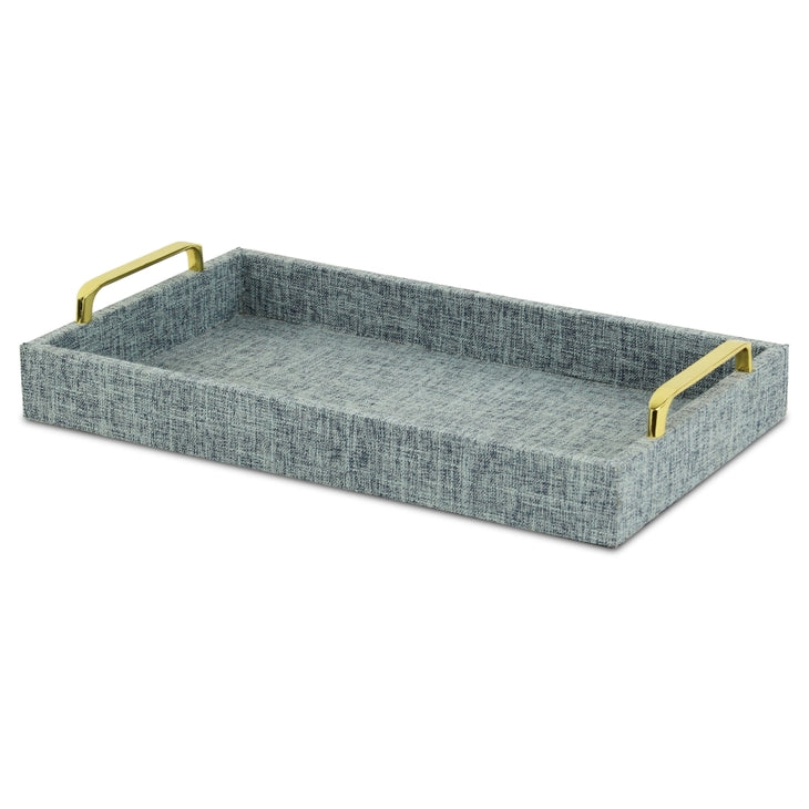 Canter Isle Light Blue Linen Tray