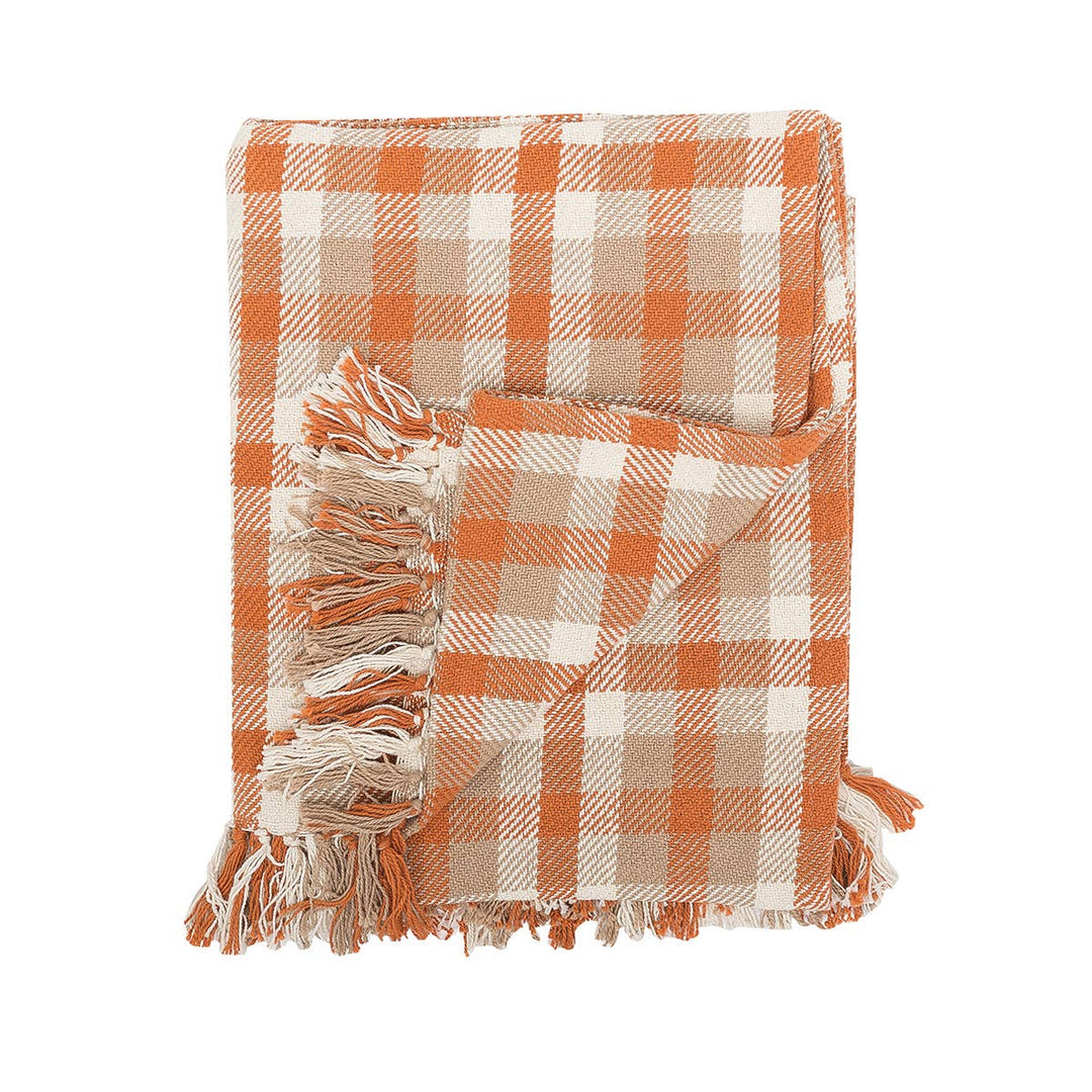 Dunmore Plaid woven Cotton Throw