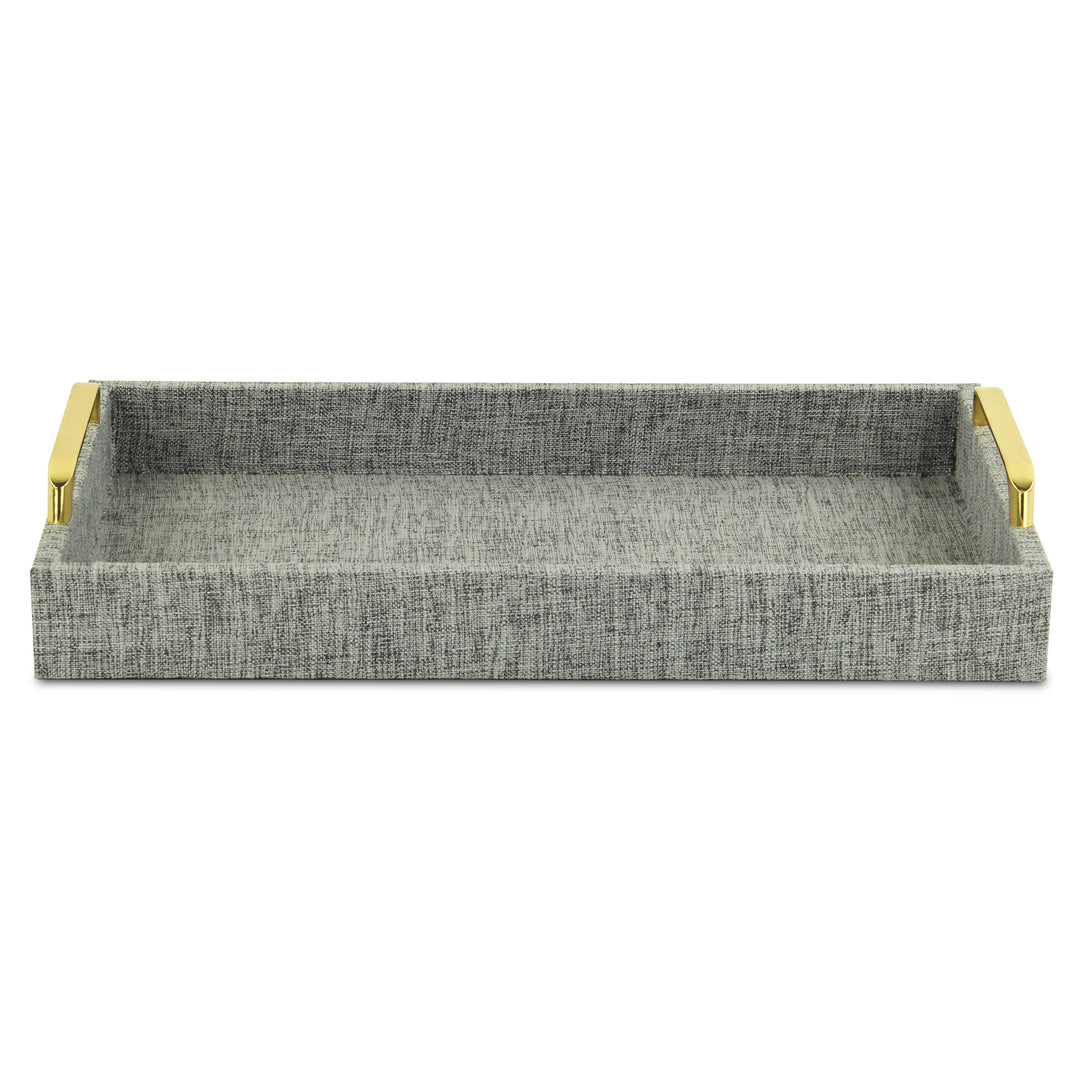 Canter Isle Gray Linen Tray