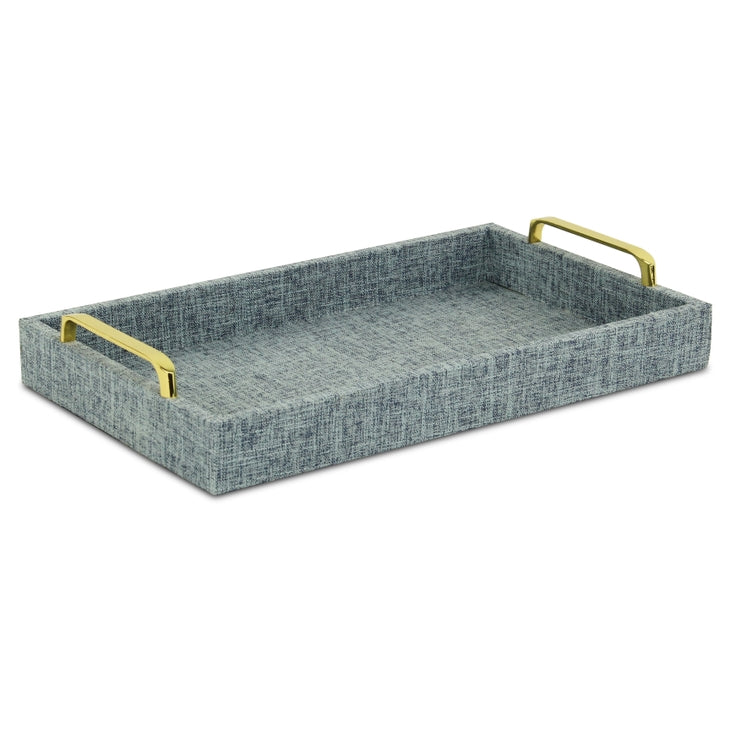 Canter Isle Light Blue Linen Tray