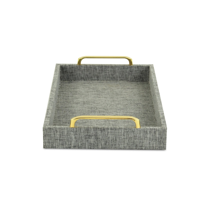 Canter Isle Gray Linen Tray