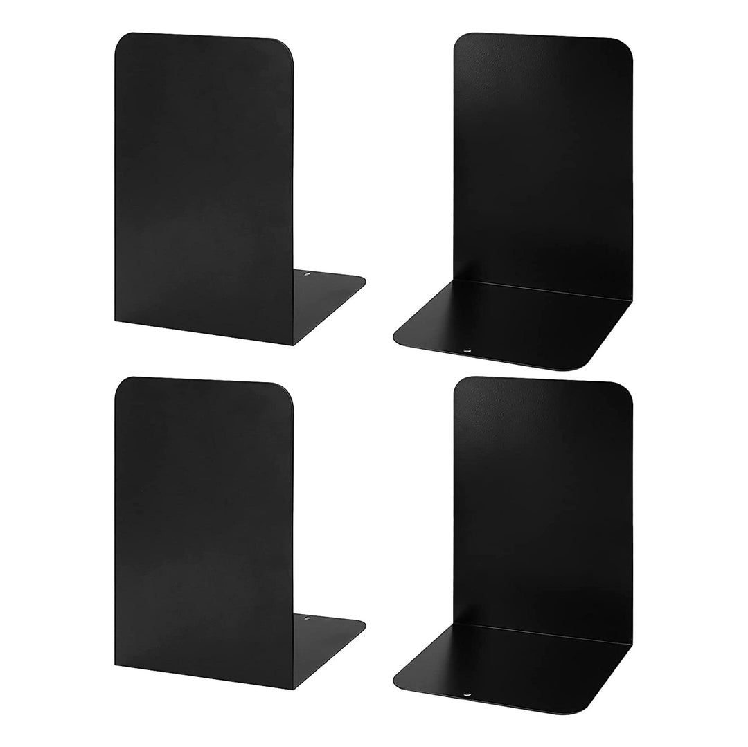 Minimalist Bookends, Black Bookends, sturdy and durable bookends are made of high quality metal 