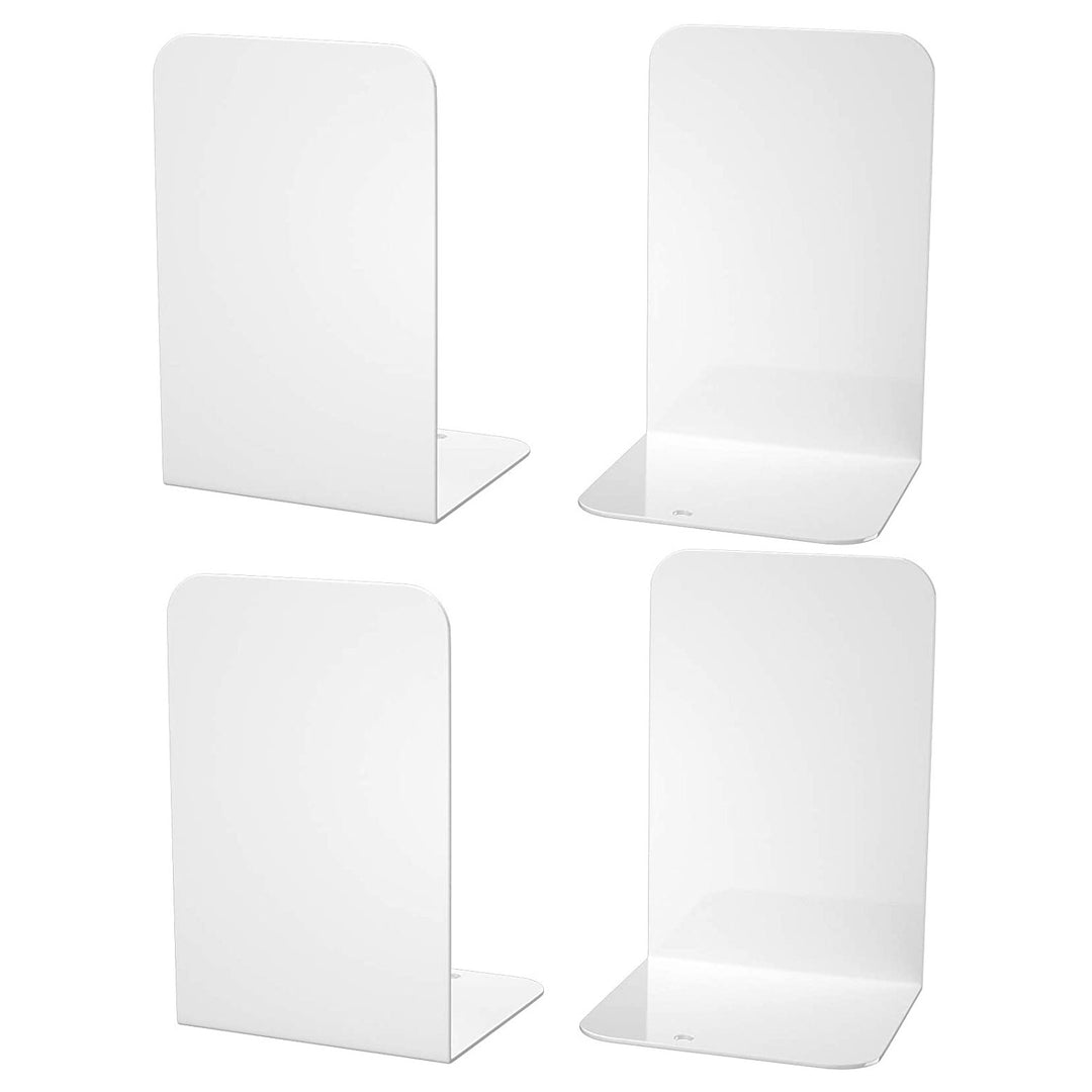 Minimalist Bookends, White Bookends, sturdy and durable bookends are made of high quality metal 