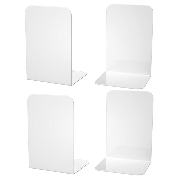 Minimalist Bookends, White Bookends, sturdy and durable bookends are made of high quality metal 