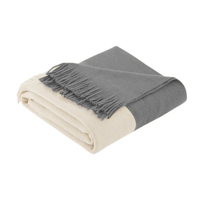 Harbor Gray Throw Blanket, soft cashmere-like throw blanket