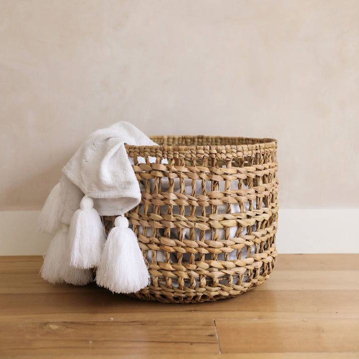 Mia Open Weave Floor Basket