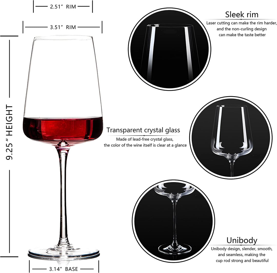 Premium Crystal Wine Glasses