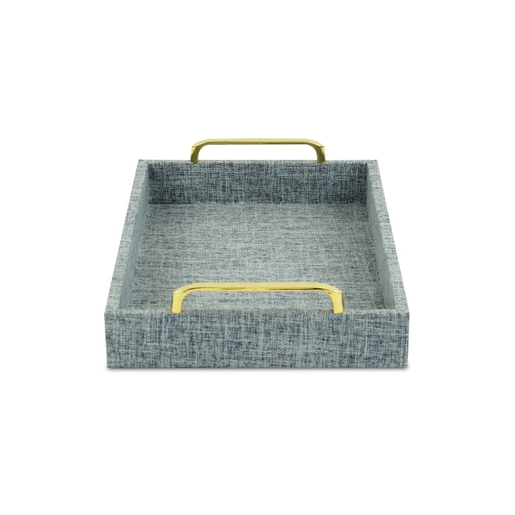 Canter Isle Light Blue Linen Tray